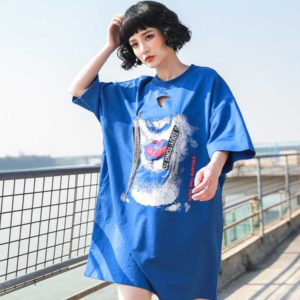 

2020 new summer female o-neck oversize cotton dress women fashion loose high quatily vestidos ladies casual print dresses lt195, Black;gray