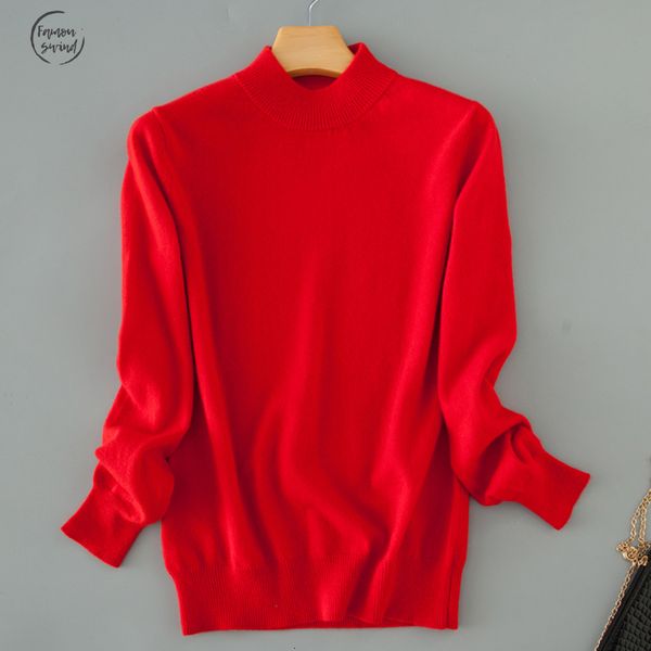 

свитер кашемир женский краткое дизайн сгущение пуловер тонкий основная рубашка свитер сплошного цвета свитера плюс размер, White;black