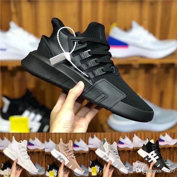

2019 new eqt bask support future 93 17 triple white black pink mens women sport shoes sneakers running knit chaussures designer trainers