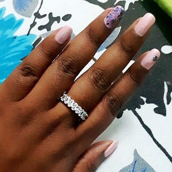 Atacado Vecalon Fine Promise Ring 925 Sterling Prata Anel de Noivado Oval Corte Diamante Casamento Banda Anéis para Mulheres Presente de Jóias