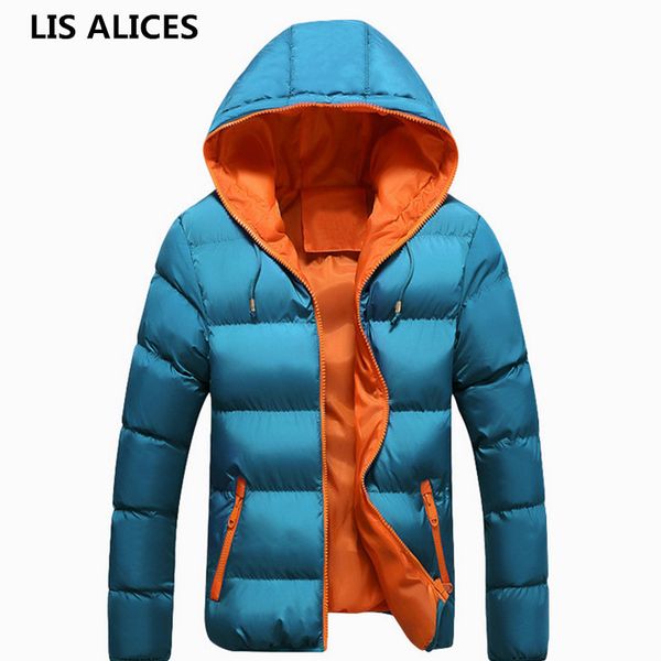 

2018 bomber jacket quality jacket winter cotton-padded bomber blue thick winter zipper jakcet puffer coat, Black