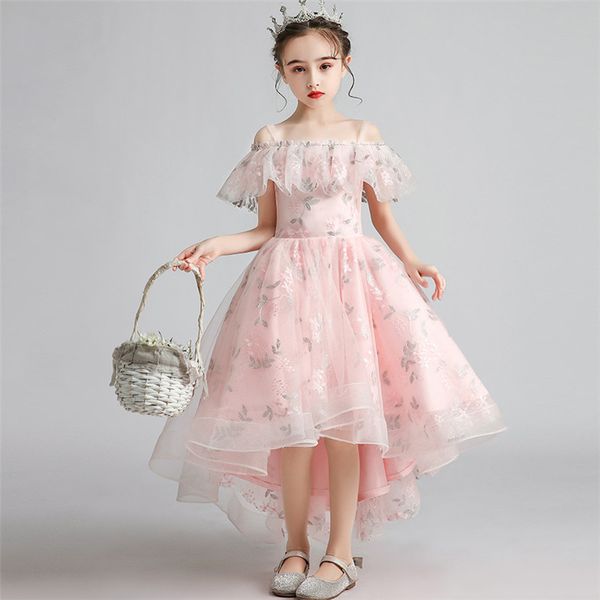 

маленкие девоки деи леганнй Ѭозовй ве shoulderless model show catwalk princess mesh плае д, Red;yellow