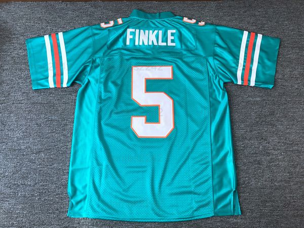 Ray Finkle #5 Ace Ventura Pet Detective Filme Homens Camisa de Futebol Ed Teal Retro S-xl Alta Qualidade Frete Grátis