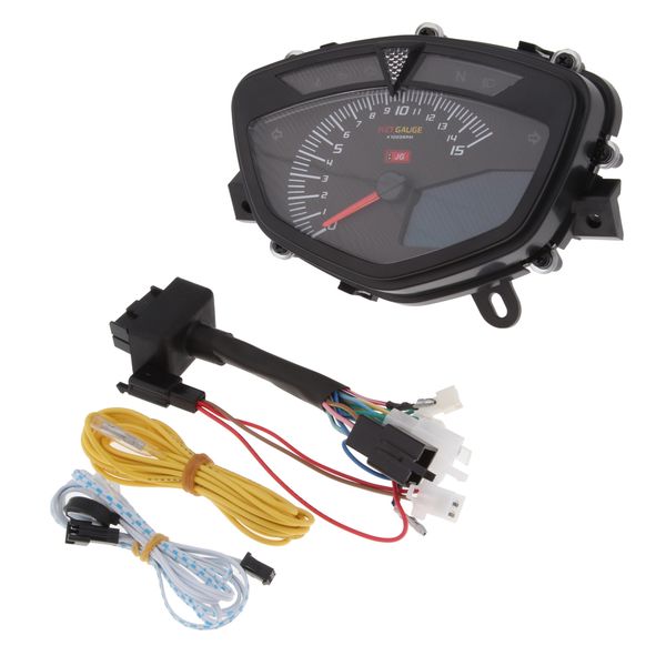 

7 color motorcycle lcd digital speedometer with dual range screen odometer