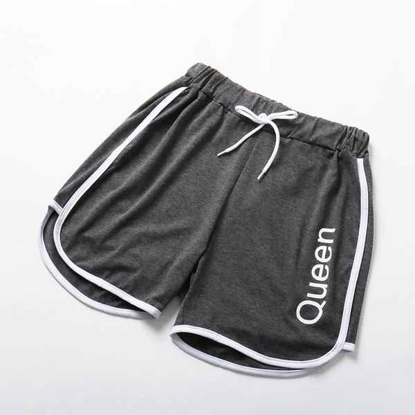 

new 2020 sport casual 100% cotton soft material elastic waist relaxed ladeies shorts pants ing, White;black