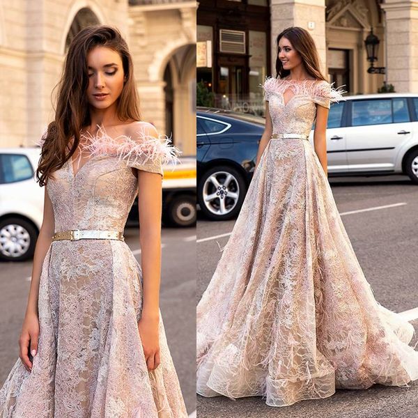 

оксана муха 2019 вечерние платья с плеча без рукавов кружева кисточкой взлетно-посадочной полосы линия платье выпускного вечера со съемным п, Black;red