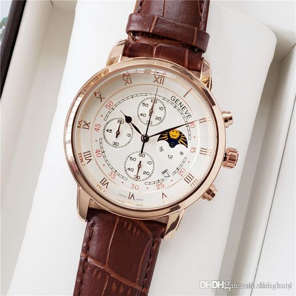 

Высокое качество Марка паштет полнофункциональный кварцевый Relogio гравировка shell