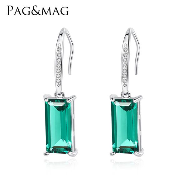 

s925 pure silver ears hang the european and american fashion silver color treasure earrings factory direct sales, Golden;silver