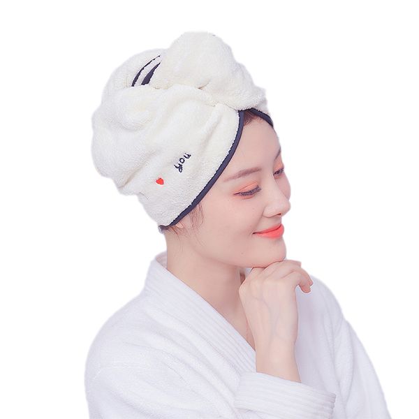 

absorbent microfiber hair towel quick drying thicker bath towel hair dry cap for women bathroom accessories