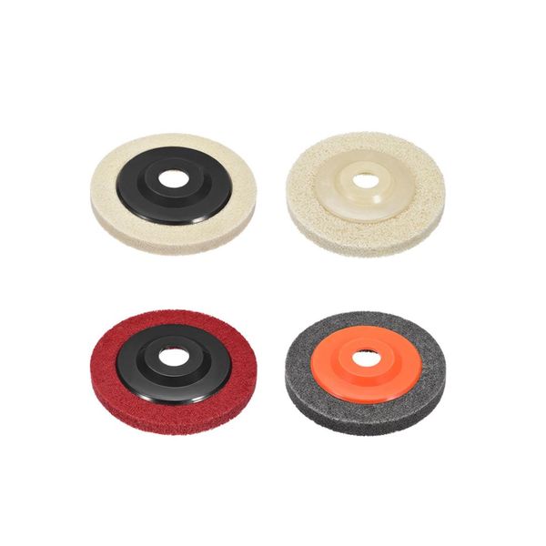 

uxcell 5pcs 4 inch/4.5 inch/5 inch polishing wheels buffing pad felt disc for 100 angle grinders for metal derusting glass