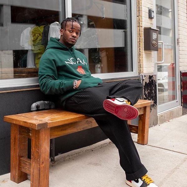 

noah 19fw ny rose logo hoodie sweater vintage high street cotton comfortable couple women and mens designer hoodies hfxhwy036, Black