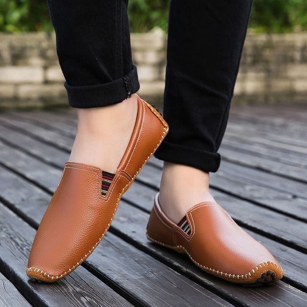 

2019 summer mens shoes casual fashion british driving shoes men moccasins breathable light male loafers zapatos hombre hc-035, Black