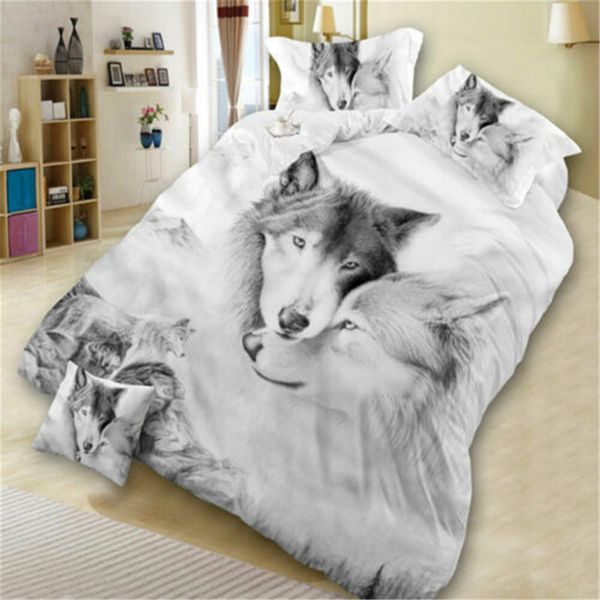 Animal Print Bedding Set Duvet Quilt Cover Pillowcases