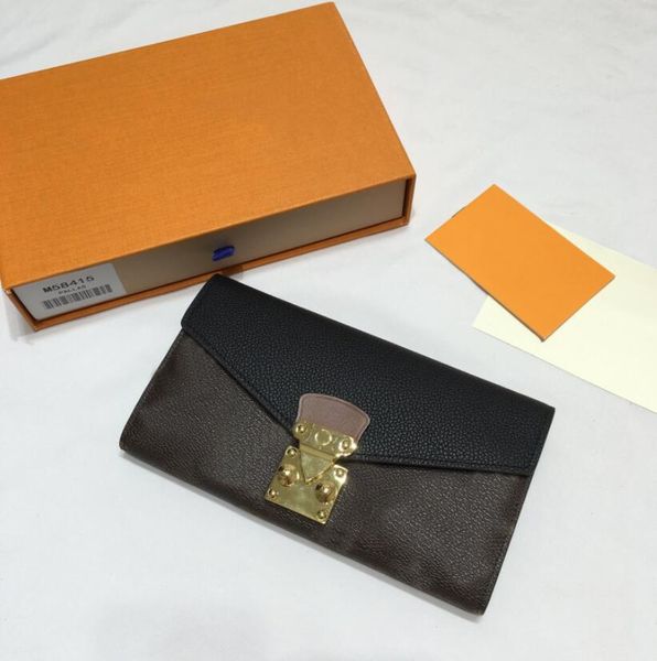 

designer women classic wallets & holders fashion note compartment wallet luxury lady small necessary shipping women bag, Red;black