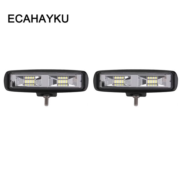 

echayaku 2x off-road 24w 6 inch car led work light bar headlight suv truck trailer wagon pickup 4x4 motorcycle 12v 24v fog lamp