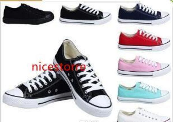 

new size 35-46 new low-& high-women's men's star canvas shoes 13 colors laced up casual shoes sneaker shoes retail