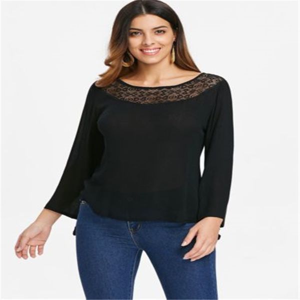 

womens chiffon loose casual shirt ladies long sleeve blouse, White