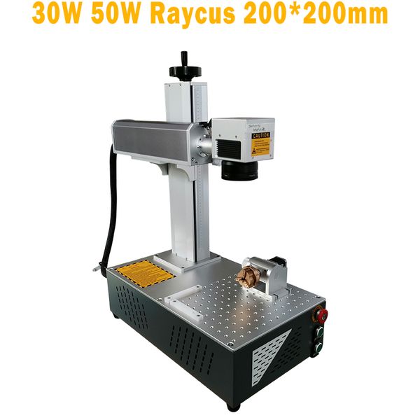 

20w 30w 50w raycus deskfiberÂ laserÂ markingÂ machineÂ price with rotary