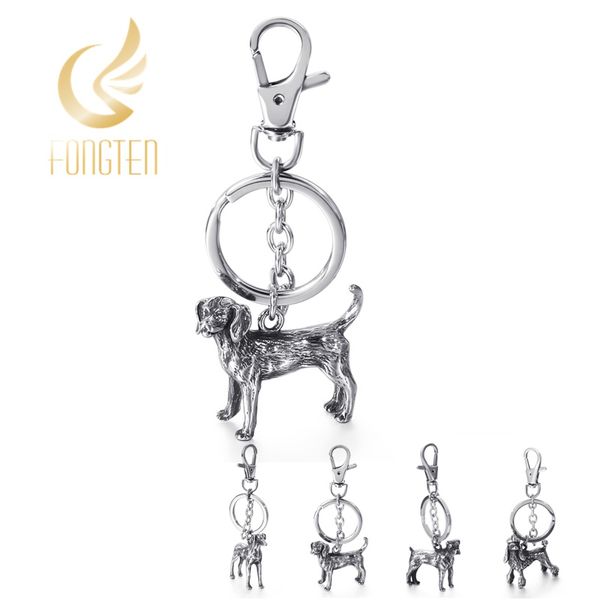

stainless steel 316l pet dogs keychain retro creative gift, Silver