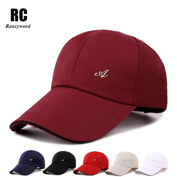 

rancyword] brand baseball cap for men casual solid hats men golf hat snapback casquette bone gorras low price rc1044, Black;white