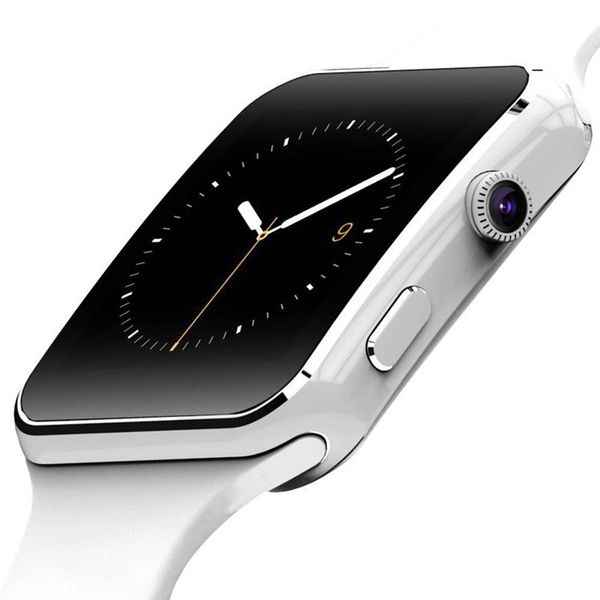

New arrival x6 mart watch with camera touch creen upport im tf card bluetooth martwatch for iphone xiaomi android phone