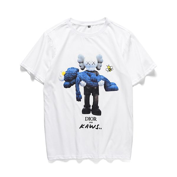 

men clothing summer mens t-shirts kith fashion letters printed tee cool short sleeved crew neck tees man women white black