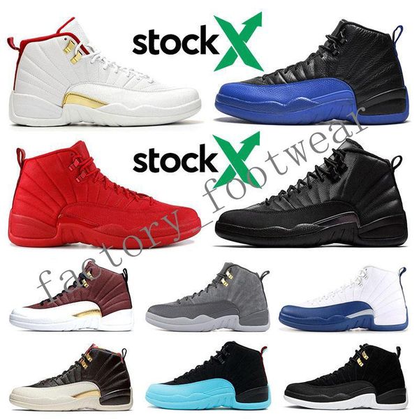 

2020 new with stock x 12 12s basketball men shoes game royal gym red winterized bulls flu game designer mens trainers sports sneakers