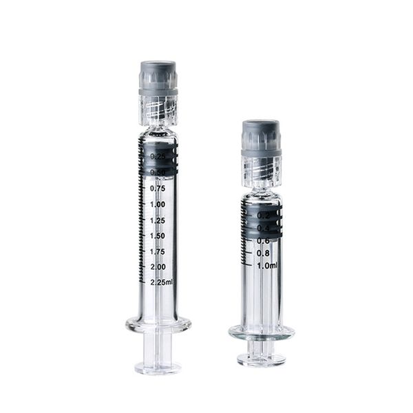 

Glass Syringe Injectors with Luer Lock 1ml 2ml LTQ Vapor metal long tip measure empty Injector for Thick Oil Vape Carts Cartridges