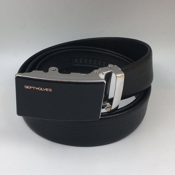 

men's pure super fiber automatic belt supermarket exclusive automatic alloy buckle belt business leisure, Black;brown