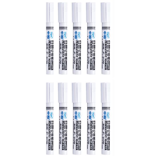 

10pcs waterproof permanent paint marker pen for car tyre tire tread rubber metal 6724