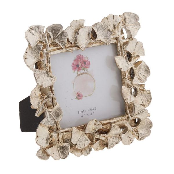 

vintage picture p frame gold resin ginkgo leaf desk mount home decor