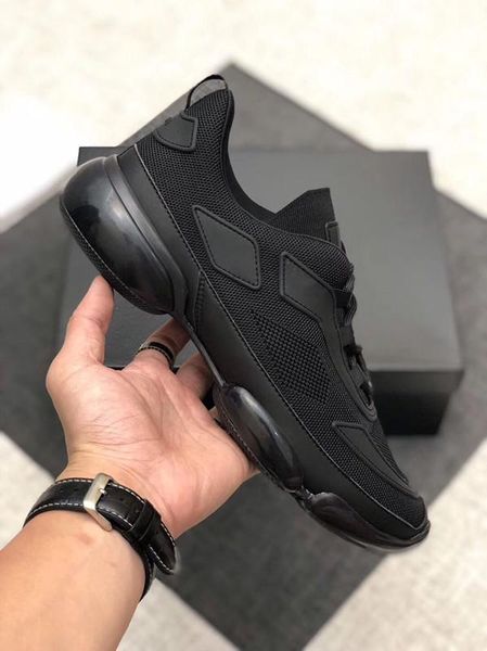 

new style model p shoes 5colors brand men genuine leather cloth shoes size eu38-45 m18908, Black