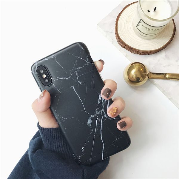 

phone case for iphone 11 pro x xs max xr 6 6s 7 8 plus luxury glossy granite stone marble texture cover
