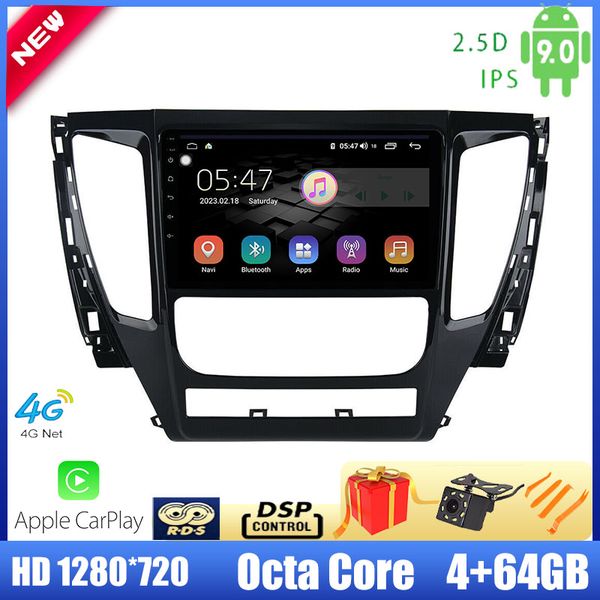 

driwuzz для mitsubishi pajero 2016-2018 car radio multimedia player 9''android 9,0 stereo окт ядро 4g carplay dsp ips 2.5d tpms автомобиль d
