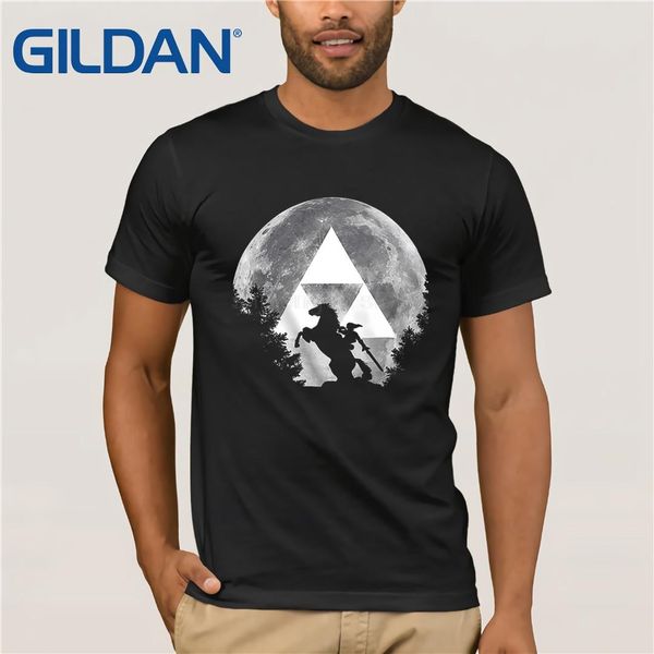 

2019 new men's t shirt black men t shirt a.n.t. link epona mond men's t-shirt zelda ocarina summer style loose fashion t-shirt, White;black