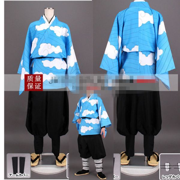 

new demon slayer cosplay costume kamado tanjirou kimono uniforms cos f, Black