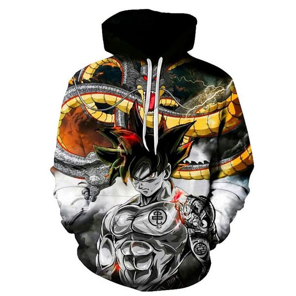 

z 3d hoodie sweatshirts men women hoodie muscle anime fashion casual tracksuits boy jackets hooded pullover son goku, Black