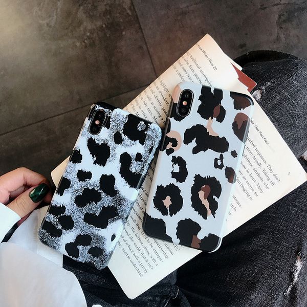 

online star cell phone case leopard pattern for iphone xr imd process tpu soft phone cases for iphone 6 7 8 plus xs