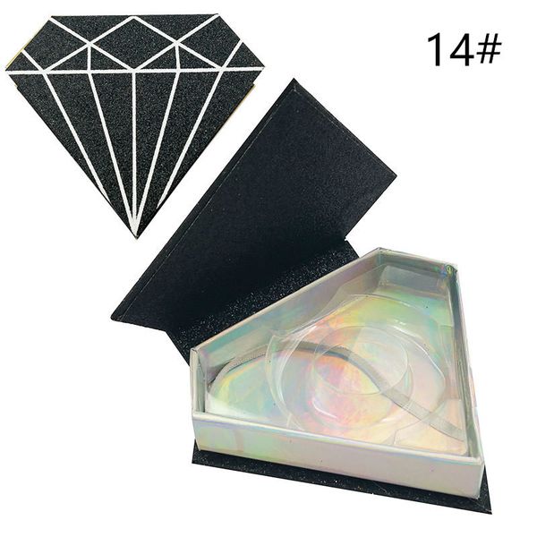

diamond magnetic lashes box with eyelash tray 3d mink eyelashes boxes fake false eyelashes packaging case empty eyelash box 16 style dhl
