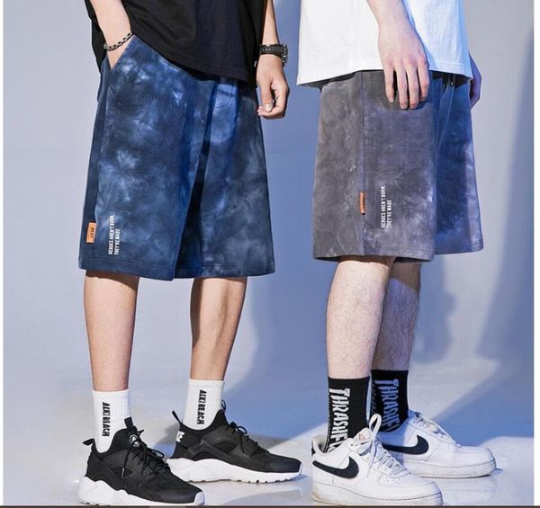 

new 2020 men bodybuilding shorts summer streetwear elastic waist knee length women sweatpants hip hop solid loose shorts men, White;black