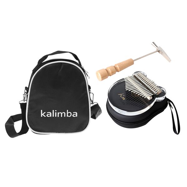

Kalimba Clear Acrylic Thumb Piano Mbira Carry Bag For Beginners Professional