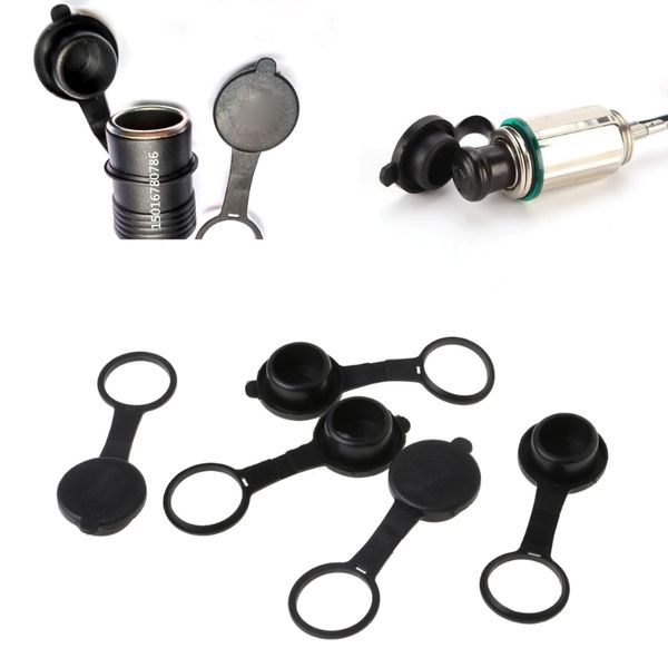 

5pcs universal car cigarette lighter socket 12v outlet lid waterproof cover cap