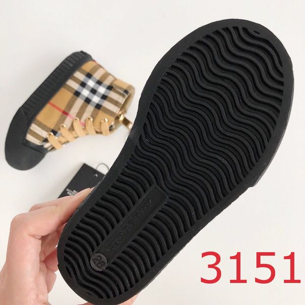 

kids designer shoes 2019 new luxury shoe fashion plaid printed shoes british style high-trend boys & girls teens sports shoes, Black
