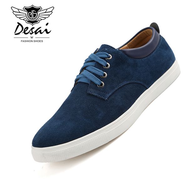 

new arrival 38-49 large size comfortable casual shoes men's leather shoes for man lace-up brand fashion flat sneakers shoe, Black