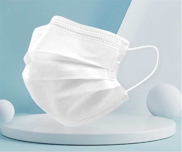 

высокое качество установить черный / белый / розовый non woven одноразовые mouth маска 3 слоя ушной партии маска розовый против пыли famasks