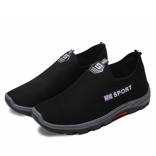 

new father's shoes for middle-aged and old people with slip-proof soft bottom, breathing and leisure father's shoes, Black