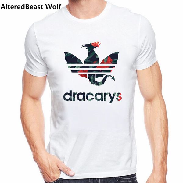 

harajuku vintage dracarys men t shirts daenerys t-shirt mother of dragon tees khaleesi costume aesthetic clothes, White;black