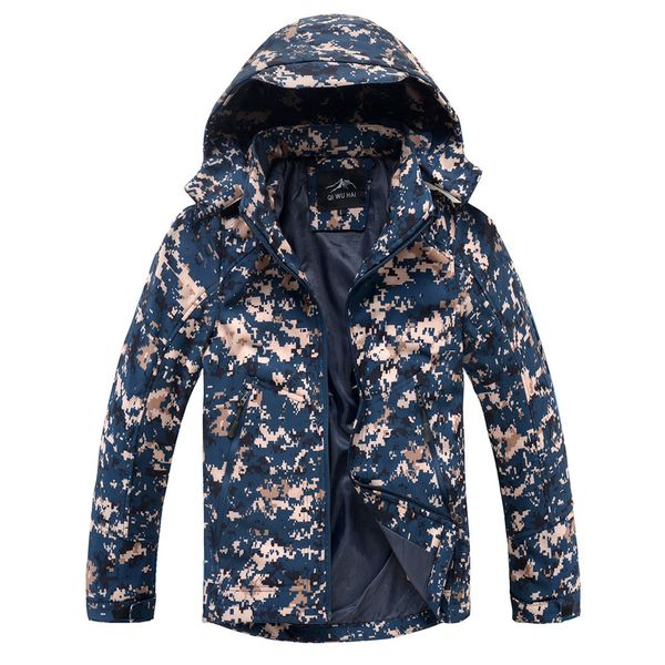 

men's jacket hooded sportswear men's coats and jackets winter soft shell outfits sports fleece hooded coat man jacket outdoor, Black;brown