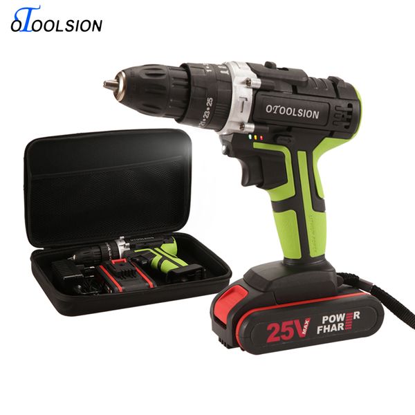 

25v impact power tools 25+3 torque impact drill multifunctional electric tools cordless drill power cordless +tool bag
