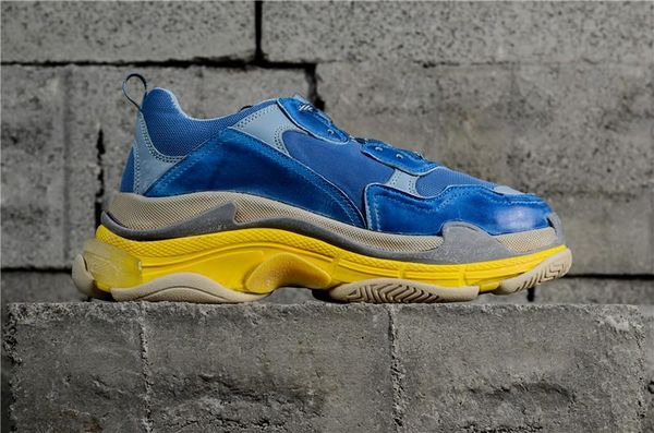 

multi luxury triple s designer low new arrival sneaker 1combination soles boots men womens runner shoes sports casual shoes t07, Black